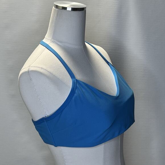 Athleta Blue Bikini Top T Back Women’s Size XL A-C Removable Padding - Picture 2 of 8